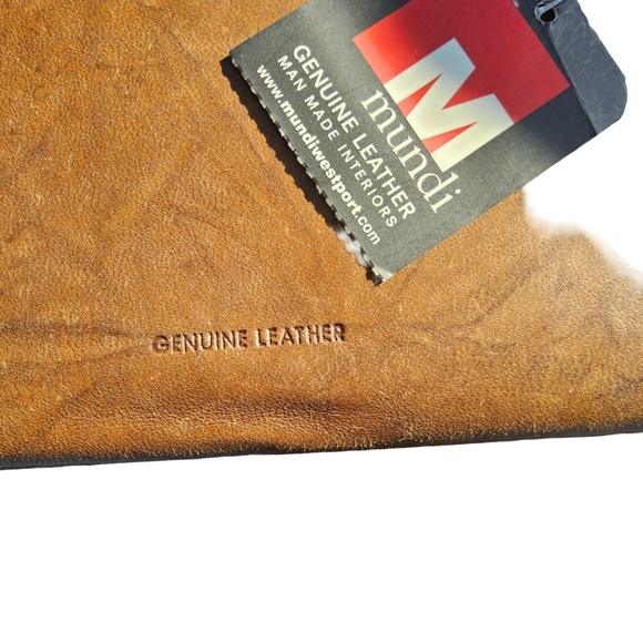 Mundi Geninue Leather Checkbook Cover - Picture 3 of 5